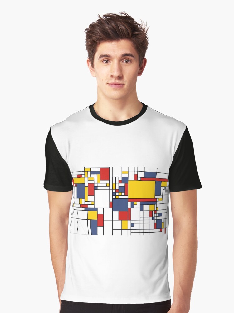 Mondrian World Map Tee